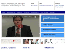 Tablet Screenshot of papiachiropractic.com